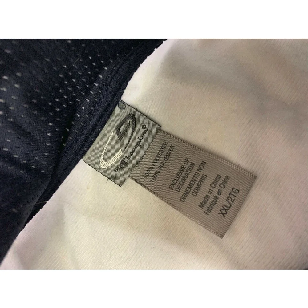 CHAMPION MENS ATHLETIC FULL ZIP JACKET SIZE XXL DARK BLUE POCKETS LONG SLEEVE
